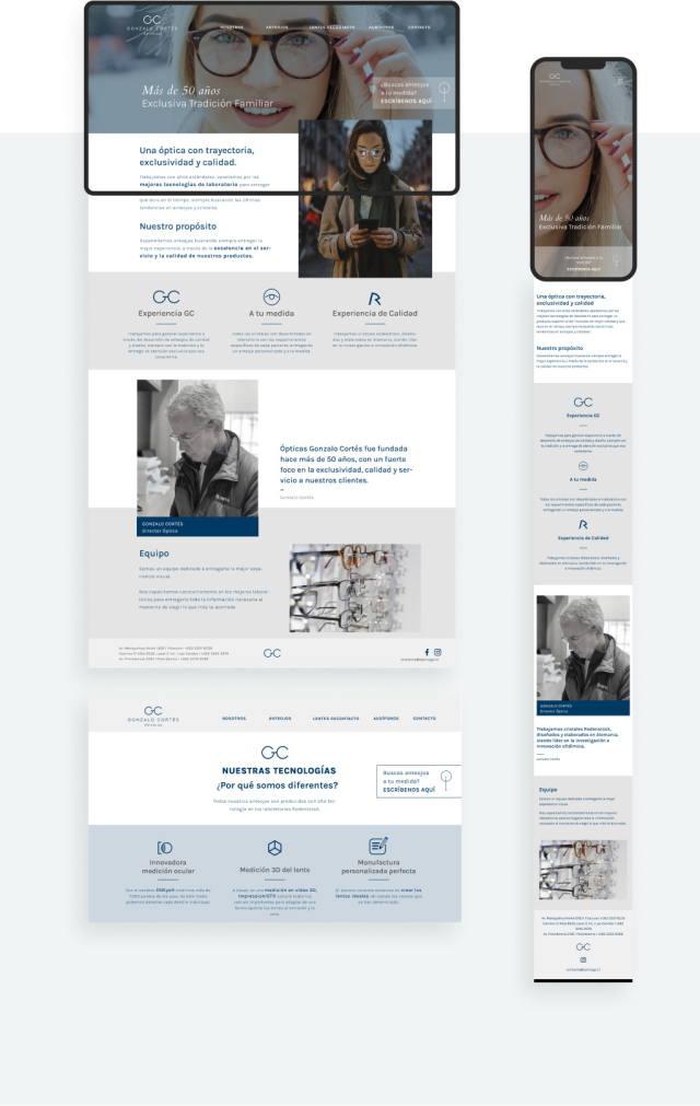 óptica gonzalo cortés website wordpress